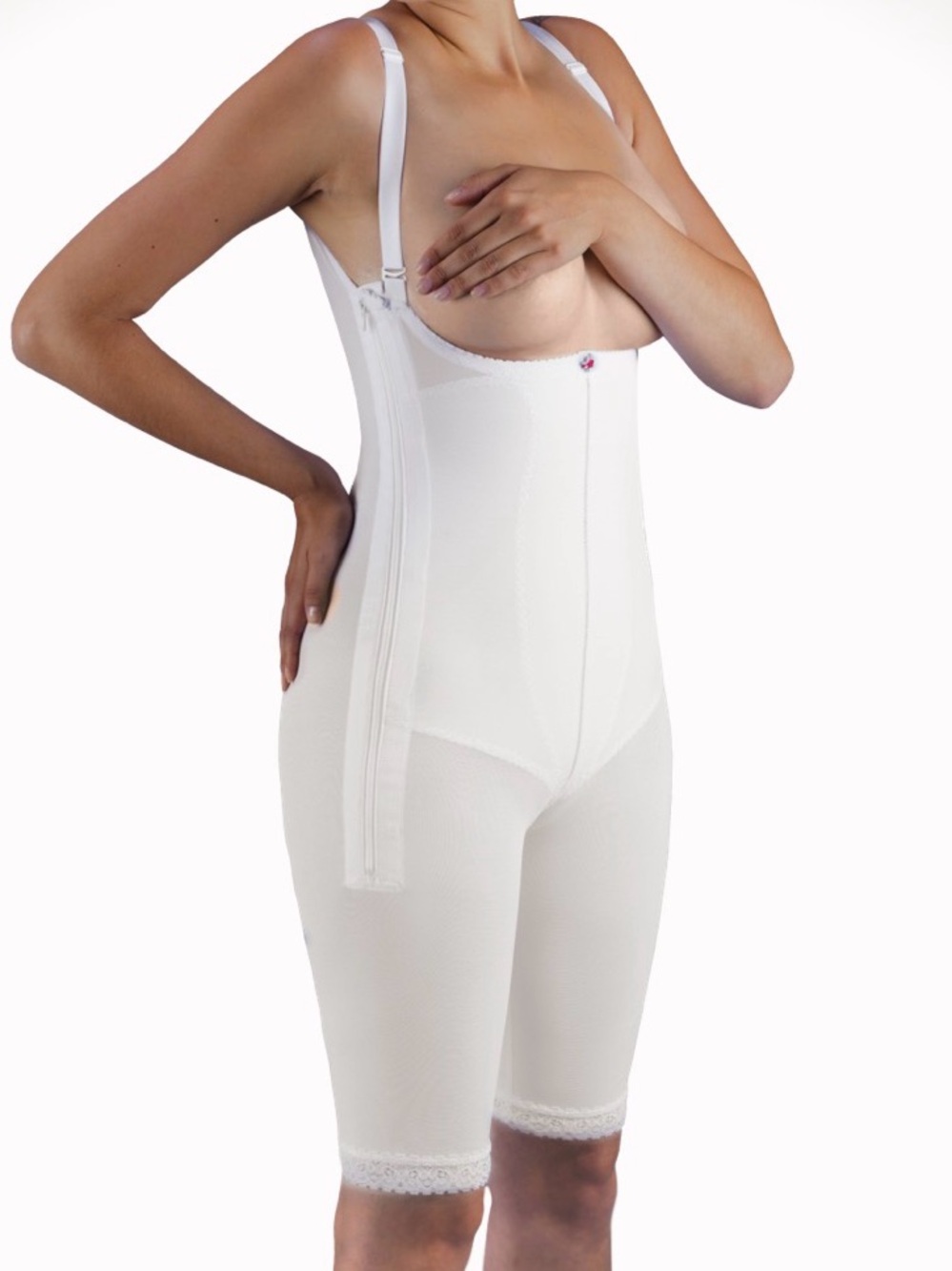 Design Veronique Black Full-Body Shapewear Zippered High-Back  Girdle Sz XXXL